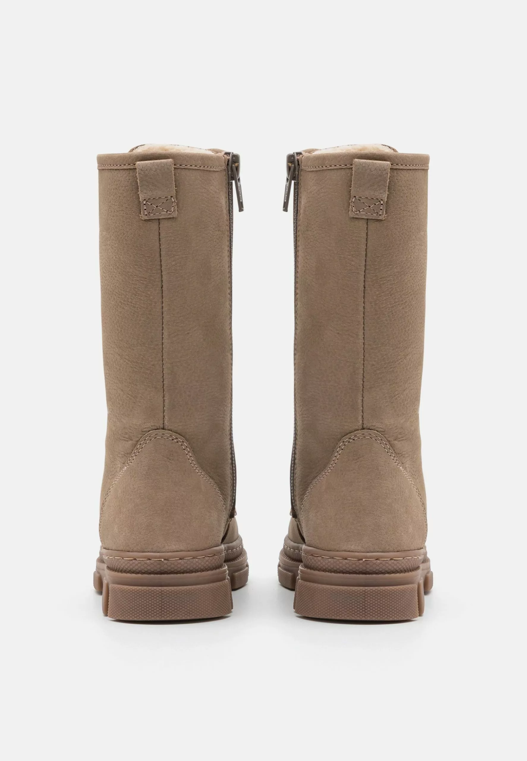 Friboo Leather - Veterlaarzen - Taupe 3 Friboo Leather - Veterlaarzen - Taupe - Afbeelding 3