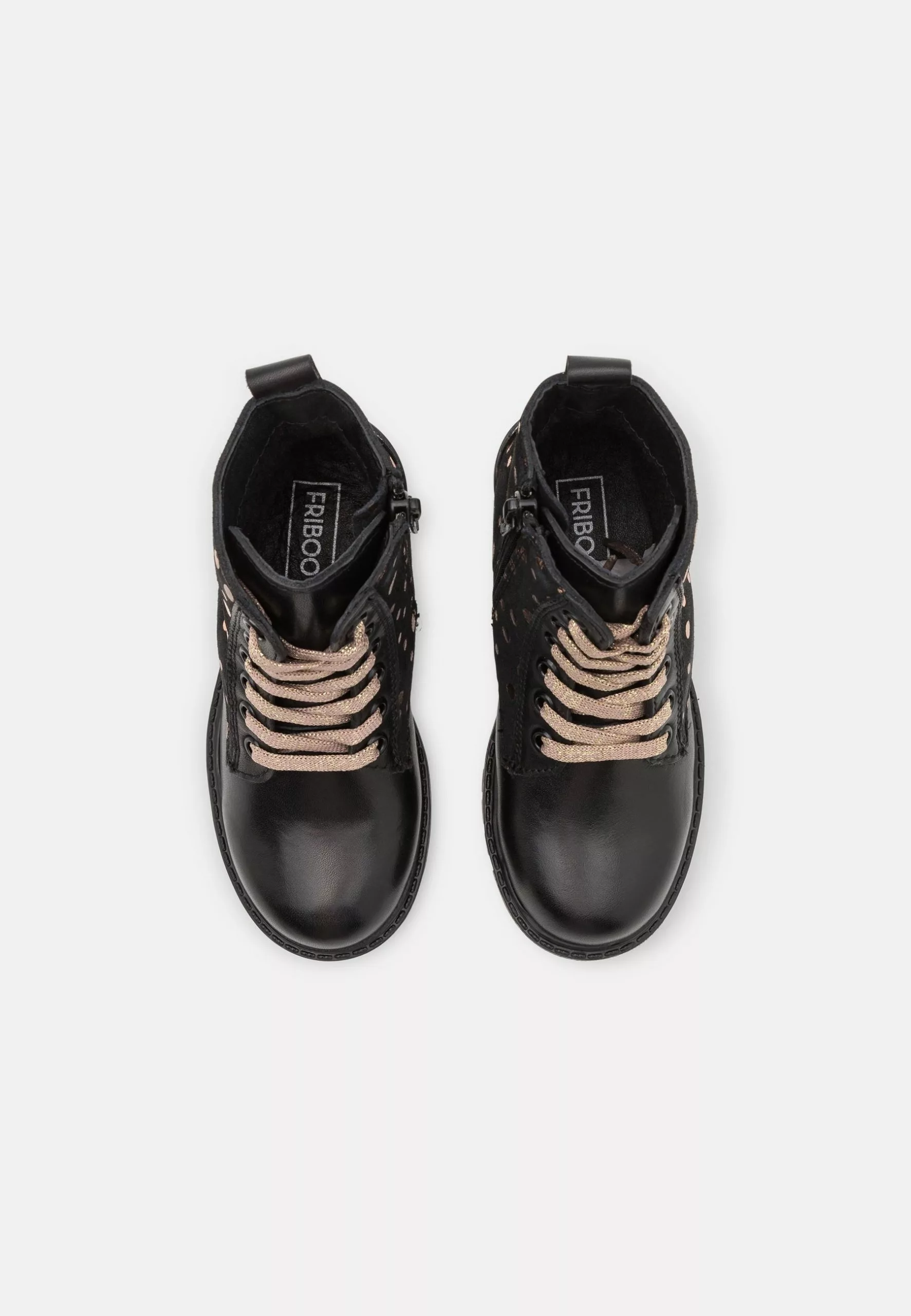 Friboo Leather - Veterboots - Black 4 Friboo Leather - Veterboots - Black - Afbeelding 4