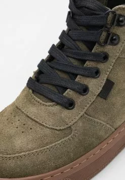 Friboo Leather - Veterboots - Khaki -Aanbiedingen Elegant Schoenen Winkel 73eecdfa61fa41fdacdbb49c6547e32d