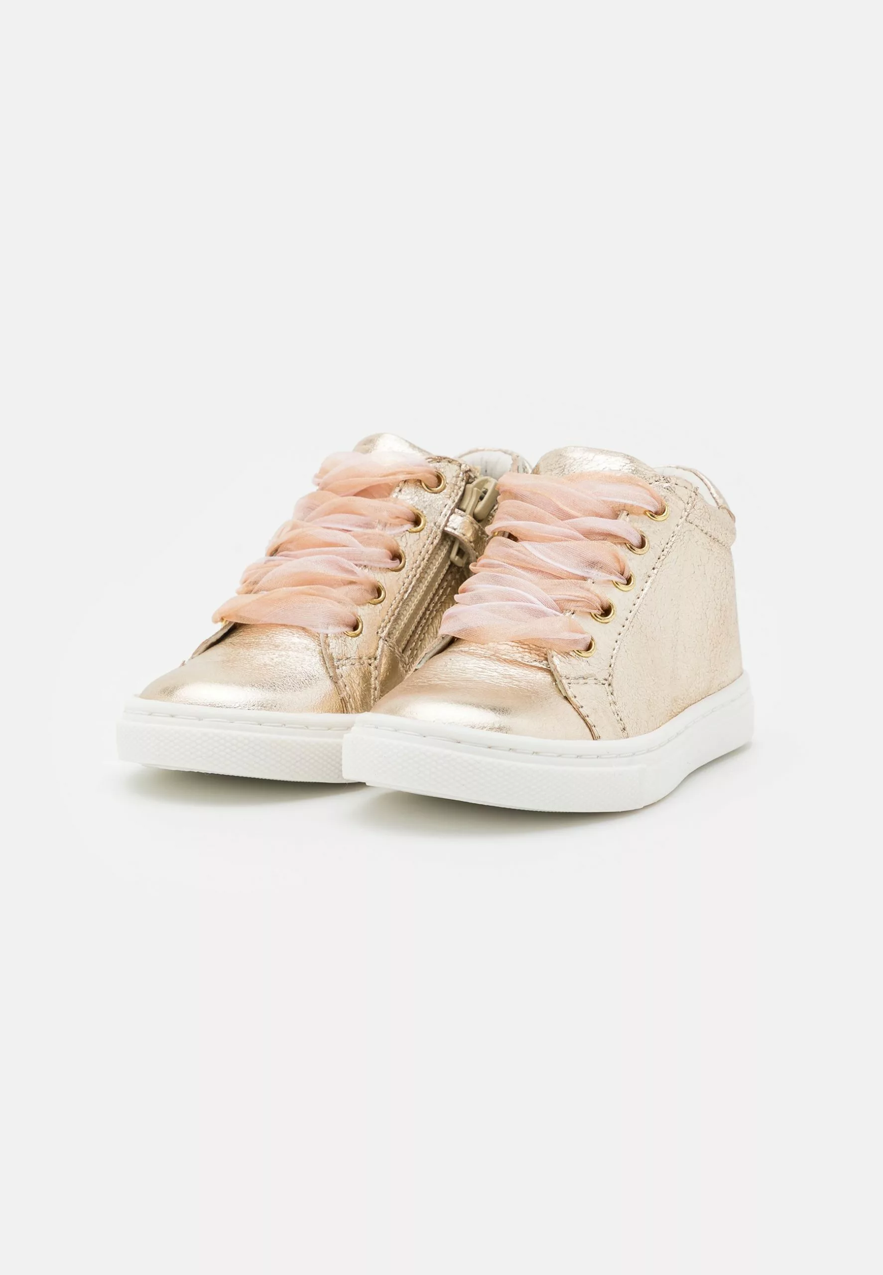 Friboo Leather - Sneakers Hoog - Gold 2 Friboo Leather - Sneakers Hoog - Gold - Afbeelding 2