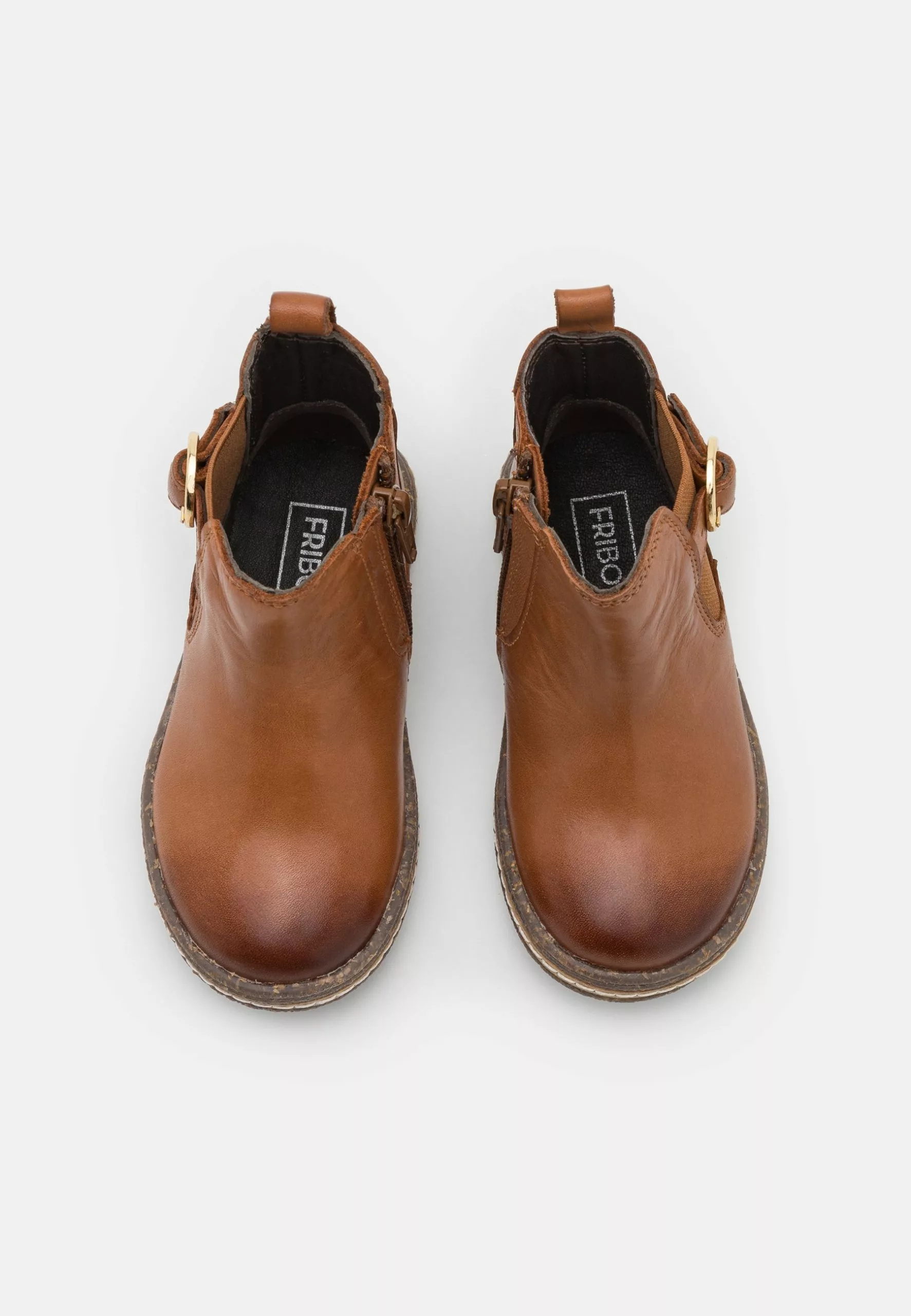 Friboo Leather - Korte Laarzen - Cognac 4 Friboo Leather - Korte Laarzen - Cognac - Afbeelding 4